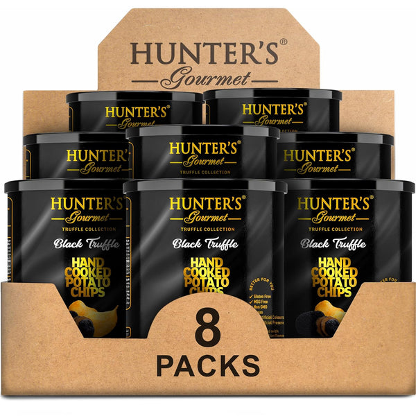Hunter's Gourmet Truffle Chips | Cholesterol & Dairy Free | Black Truffle