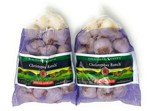 2 x 2 Pound Fresh Garlic USA California Heirloom Monviso Gilroy Finest