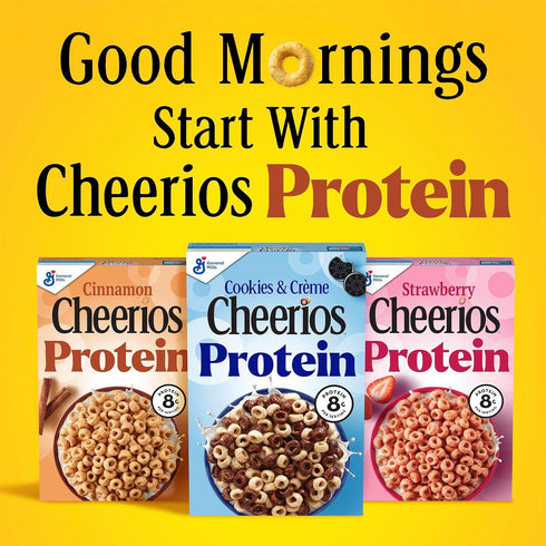 Crme,8g Size,15 oz,(Pack 2) Cheerios Protein Cereal,Cookies and Protein,Family