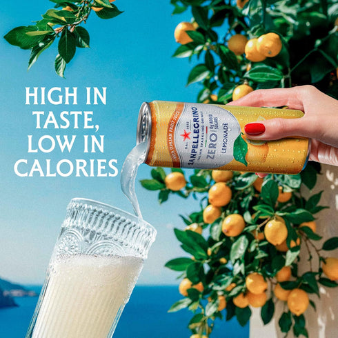 Pack, 12-Pack Sanpellegrino Zero Grams Added Sugar Italian Sparkling Drinks, Sparkling Fruit Beverage, Made