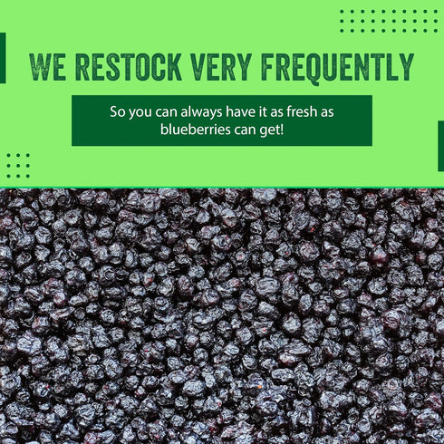 2 lb (32 oz) Dried Blueberries Gluten-Free & Peanut-Free, Slightly Sweetened Great for Baking & Snacking Berries