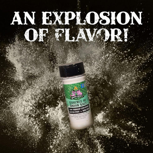 Smoke n Sanity Essence of Onion Salt, Certified Low FODMAP Seasonings, Gluten Free, Kosher, Dairy Free, 3.5 Ounce Shaker