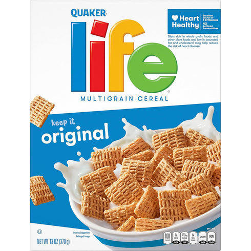 13 (Pack 1) Quaker Life Cereal, Original Ounce