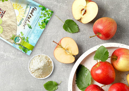 12 Food to Live Organic Apple Juice Powder, Ounces - Non-GMO, Unsulfured, Raw, Vegan, Bulk, Great for Juices