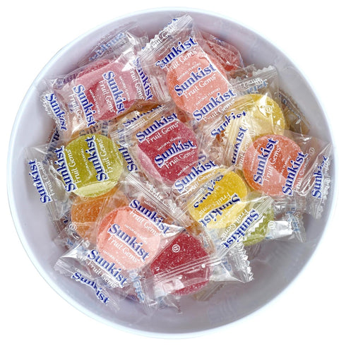 2 Fruit Gems, Pound Bulk Bag, Fruit Gems, Soft Candy Individually Wrapped