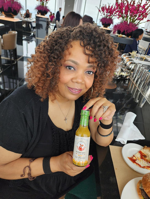 5oz, Sister Suys Mellow Spice Hot Sauce CambodianLiberianLebanese Blend, Spicy, Sweet, Tangy & Savory Yellow Sauce |