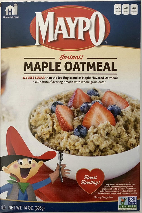 Maypo Oatmeal, Instant Maple, 14 oz. (qty. 2)