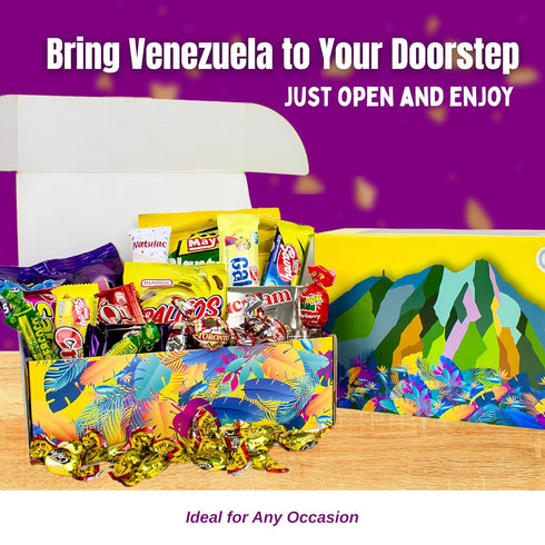 Pack Cocosette Venezuelan Candy Box Variety Authentic Sweets & Snacks with Pirucream & | Classic