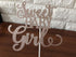 Sweet Baby Girl Cake Topper - Rose Gold Glitter Baby Shower Cake Topper for Its A Girl Celebration