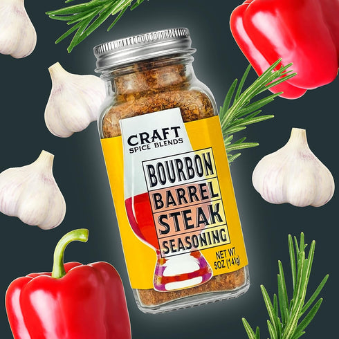 4-Pack Set Craft Spice Blends Happy Hour Seasoning Gift - Top Shelf Spices Raising the Bar on Flavor - Spice Blends