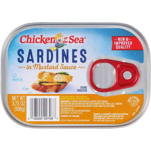 Chicken of the Sea Sardines in Mustard Sauce, 3.75 Ounce -- 18