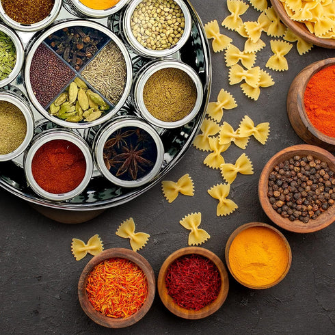 The Three Sisters (13 Set) Organic Indian Spices Pc. Natural, Authentic, and Traditional Flavors for Cookbook Recipes |