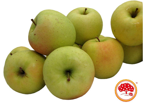 8 Kauffman Orchards Fresh Golden Delicious Apples, Hand-Picked, Non-Waxed, Grown in Pennsylvania (Box of Apples)