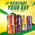 Punch,92mg C,80 Calories,5% Juice,16 oz,(Pack 24) Mountain Dew Kickstart,Fruit Caffeine,Vitamins B & fl