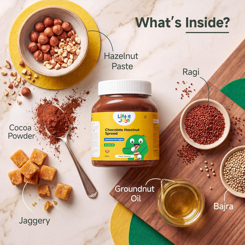 Little Joys 10.58 Oz Chocolate Spread | No Refined Sugar, No Palm Oil, No Preservatives | Sweetened with Jaggery | Rich