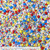 Sprinkle Pop Crash! Boom! Pow! Sprinkle Mix, Red Yellow Blue White Sprinkles for Superhero Themed Birthday