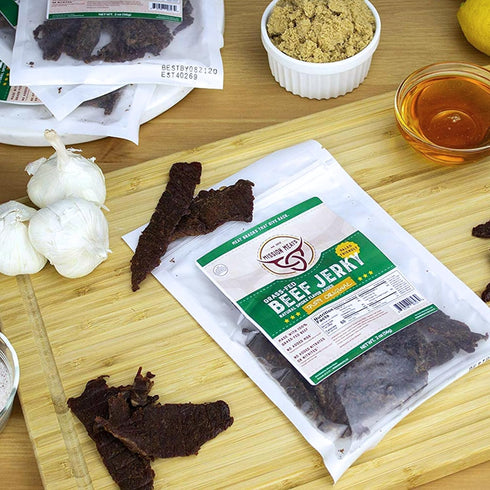 Mission Meats Beef Jerky, 100% Grass Fed & Pasture Raised, Original Flavor, 2oz, Pack of 3