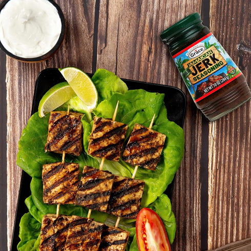 Pack Grace Jamaican Jerk Seasoning Paste Variety - Honey, Mild & Hot Jerk Seasoning Jamaican Style - Caribbean Jerk