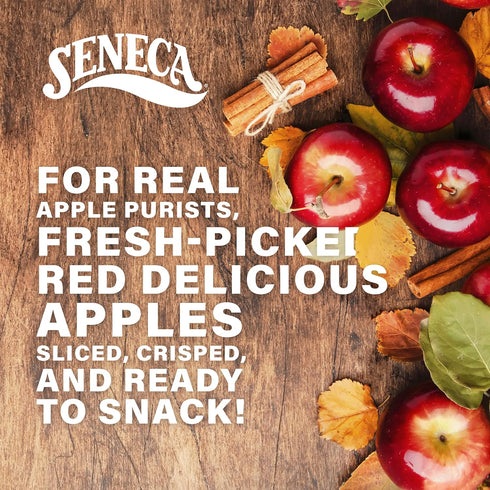 100% 0.7 (Pack 24) Seneca Cinnamon Apple Chips | Made from Fresh Apples | Red Delicious Apples | Yakima Valley Orchards