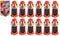 Zugar Land - 6.5 Inch Red Plastic Bubble Gum Gumball Machine Set