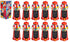 Zugar Land - 6.5 Inch Red Plastic Bubble Gum Gumball Machine Set