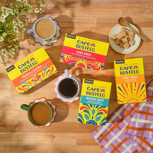 10 Count (Pack 6) Caf Bustelo Light Roast, Single Serve Coffee Pods