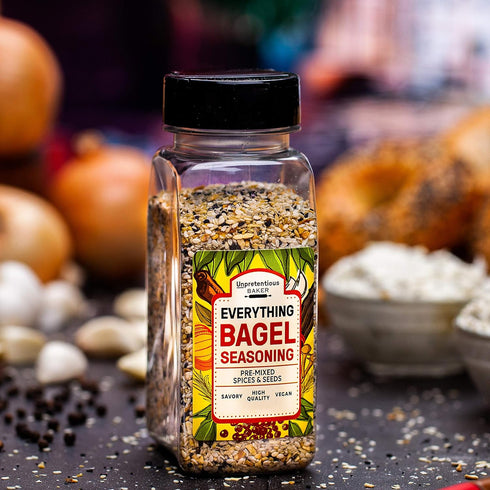 Everything Bagel Seasoning, Add Texture & Flavor to Any Recipe, 8 Ounce Shaker Bottle