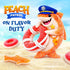 Gummy 2-Pound Gummy Peach Rings, Sharks | Bag | Candy Mix | Sweet & Sour Peach Candy for Goodie Bags & Themed Party