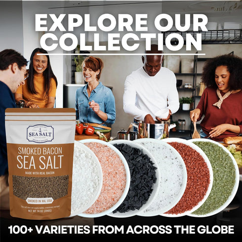 5 oz Sea Salt Superstore Bacon Seasoning Alderwood Smoke Flavored Sea Salt Bacon Inspired Gourmet Cooking & Finishing