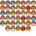 Java Factory Flavored Coffee Pods, Assorted Sampler, Variety Pack, Compatible with K