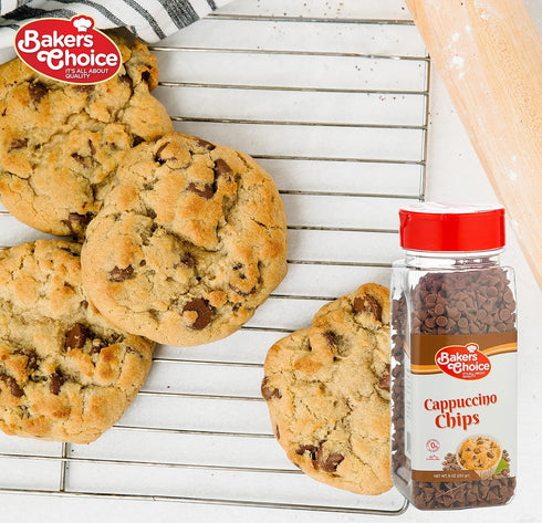 Baker's Choice 9 oz. Cappuccino Flavored Chocolate Chips - Dairy Free, Kosher
