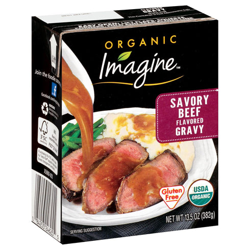 13.5 oz Imagine Organic Savory Beef Flavored Gravy