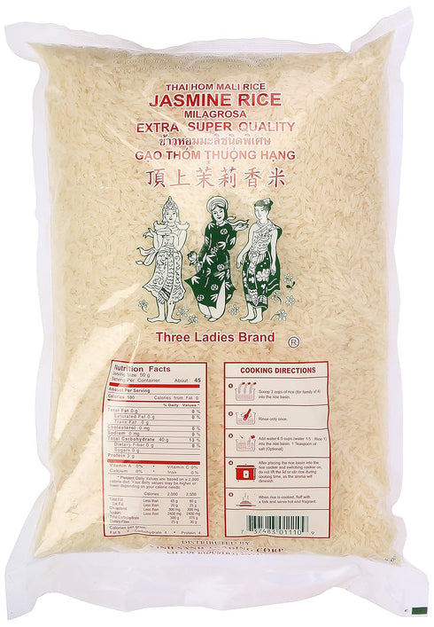 Three Ladies 5 lbs (011109) Jasmine Rice Long Grain