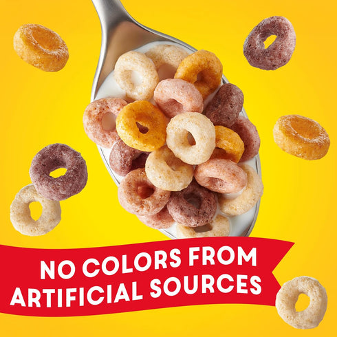 18.4 oz Fruity Cheerios, Heart Healthy Cereal with Whole Grain Oats, Gluten Free, Family Size