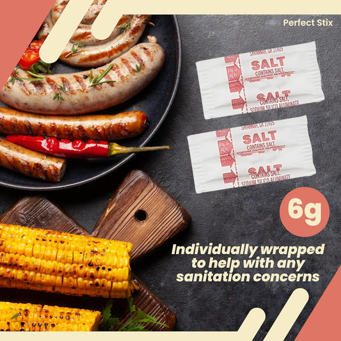 Packets .6 1000 Packets (Packaging Perfect Stix Iodized Salt - Grams - may vary.)
