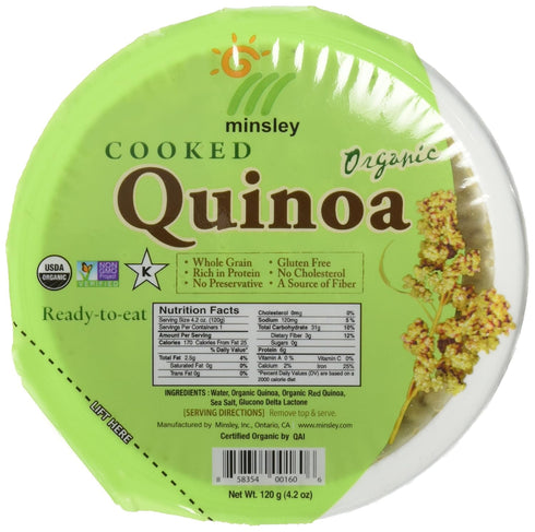 MINSLEY Organic Ready-to-Eat Quinoa, 4.2 oz