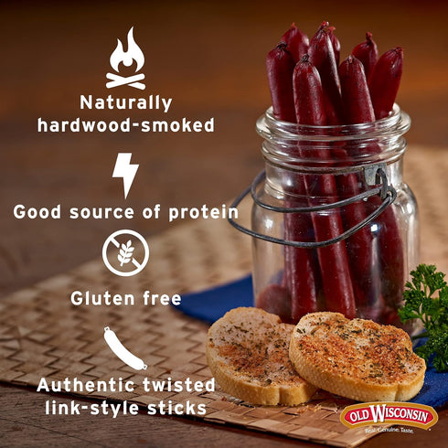 Old Wisconsin 5 Package (Pack 2) Beef Deli Sticks, Ounce