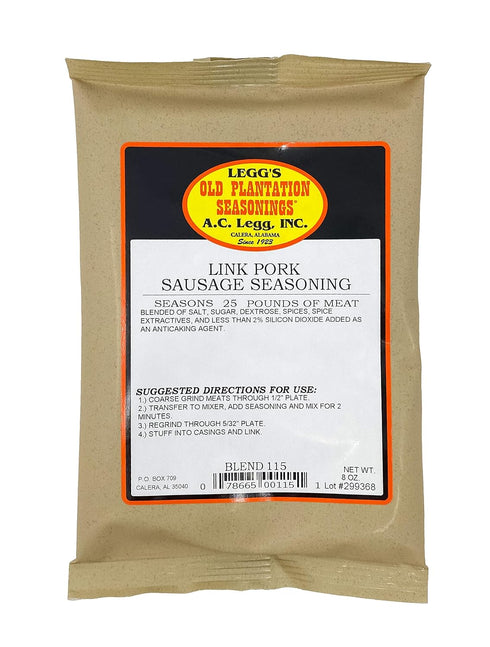 Legg's Old Plantation Seasonings Link Pork Sausage Seasoning