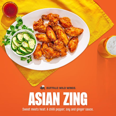 12 oz., Buffalo Wild Wings Asian Zing Sauce, fl. Perfect Dipping Sauce, Chicken Marinade, Stir Fry Sauce and Wing
