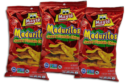 DESPENSA COLOMBIANA 3.3oz 3 Pack Pack Sweet Plantain Chips Mayte / Maduritos Dulcesitos Mayte - - Value