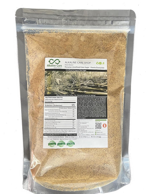 Alkaline Care Shop ALKALINE CARE | Organic Unrefined Cane Sugar - Peruvian Panela, Raw Sugar,