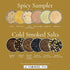 12-Flavor 0.5 oz Pack Set Smoked & Spicy Sea Salt Sampler Collection Cooking Salts Bundle in Reusable Tin Each Smoky