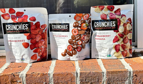 100% Packs, Pack 6 Pack) Crunchies Freeze-Dried Fruits, All Natural Crispy Fruit, Non GMO and Kosher, Resealable Freeze