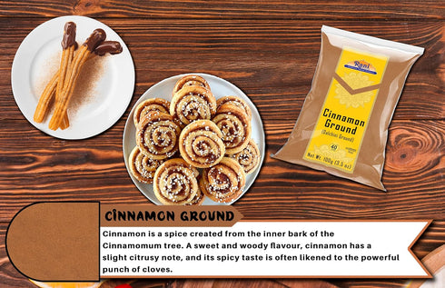 Rani Cinnamon Powder (Ground) Spice, 3.5oz (100g) - All Natural, Salt-Free, Vegan, Gluten Friendly