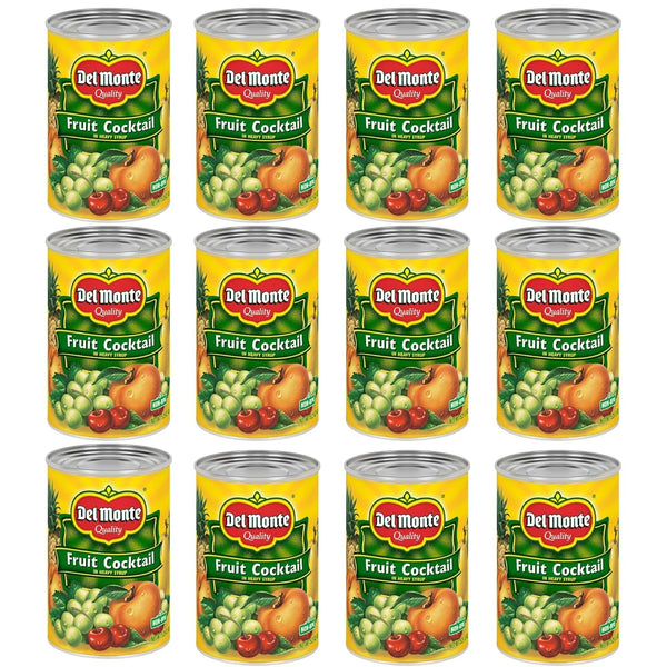 DEL MONTE Fruit Cocktail in Heavy Syrup, Canned Fruit, 12 Pack, 15.25