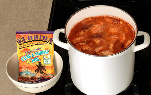 BUTO 2 Pack 1 lb(16 oz) Crab Boil Seasoning by Florida Seafood Seasonings - x - Garlic Butter Flavored - Crab & Shrimp