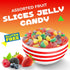 2 Fruit Slices Candy | Pound Bulk Bag | Assorted Sugar Coated Jelly Candies in Strawberry, Orange, Lemon, Grape, Apple