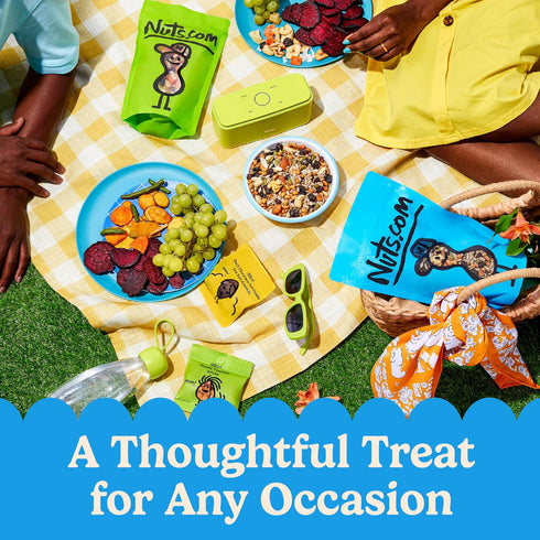 Package Nuts.com - Nuts and Dried Fruits Snack Box Gourmet Mix Assortment for Festive Gifts Includes Mixed Nuts, Dried
