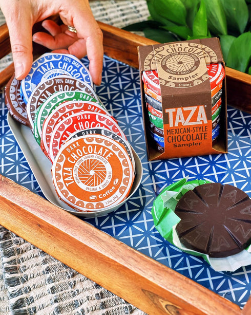 Taza Chocolate Organic Mexicano Disc Variety Pack, 1.35 Ounce (8 Count), Vegan