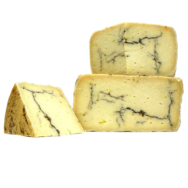 PastaCheese Moliterno Italian Cheese Aged 6 Months with Truffles, 1/2 lb Piece